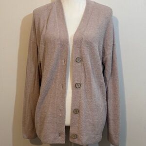 Barefoot Dreams CozyChic Lite Button Front Cardigan Sweater — Size Medium